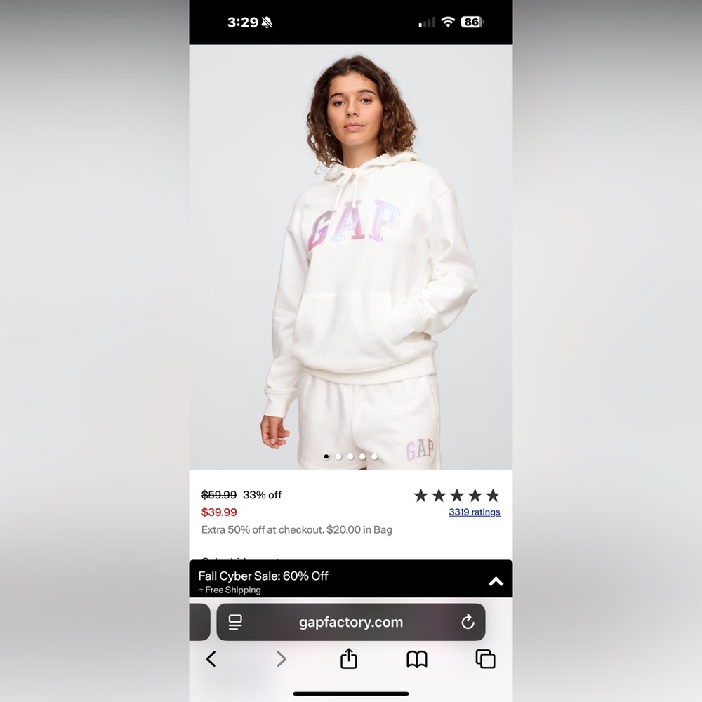 Large GAP hoodie